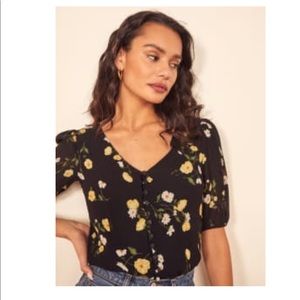 Reformation Benton Top. Size M. Worn once